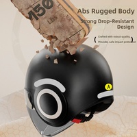 Nouveau casque de moto ABS demi-intégral à double visière anti-rayures, alimenté par batterie, homologué DOT/ECE pour la course sportive et la conduite urbaine