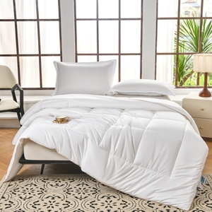 Ensemble <span class=keywords><strong>de</strong></span> couette moderne quatre saisons, garnissage en fibres synthétiques douces, tissu microfibre cardé, 1 couette, <span class=keywords><strong>2</strong></span> <span class=keywords><strong>oreillers</strong></span>, vente en gros - Product Image 6