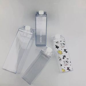 Bpa Free <b>Milk</b> Carton Shaped 500ml square Plastic Bottles <b>Milk</b> Carton Water Bottle - Product Image 5