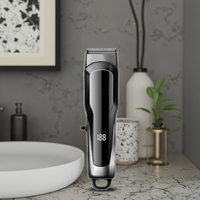 Tondeuse à cheveux électrique intelligente professionnelle haute puissance, longueurs réglables, étanche IPX7, autonomie de 120 minutes pour usage domestique