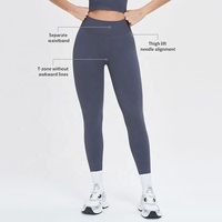 Ensemble de yoga personnalisé avec logo, soutien-gorge de sport sans couture uni pour femme, haut de yoga, ensemble 2 pièces, leggings de sport taille haute pour femme, effet push-up