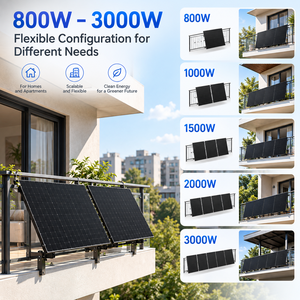   Kit Solar para Balcón Cereifled 3700, <span class=keywords><strong>Microinversor</strong></span> Solar para Balcón, Panel Solar para Vidrio de Balcón - Product Image 6