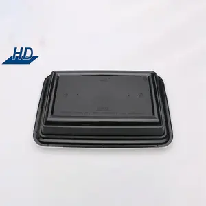 HD hot sale Black Microwavable 1 Compartment BPA Free Meal Prep Containers lunch bento 32 oz pp food boxes