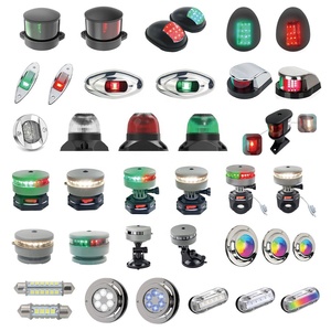 אור ניווט 12V עמיד למים אדום ירוק LED מנורת פונטון קדמית לסירה ימית לחומרה ימית - Product Image 6