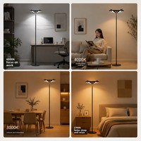 Lampe sur pied LED moderne minimaliste transfrontalière à hauteur réglable et télécommandée, protection oculaire, pour salon et chambre