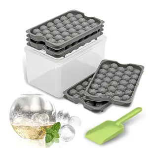 Ben haida Custom Easy Release Cocktail Runde kleine Kreis Eiswürfel schale Eisball Maker Form Kugel Eisform mit Behälter