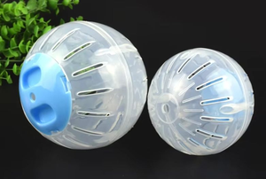 Bola de rueda deportiva de plástico colorido, rodillo transparente, de cristal para <span class=keywords><strong>Fitness</strong></span> juguete, oso dorado y hámster, suministros para mascotas, cubierta de bola para correr - Product Image 6