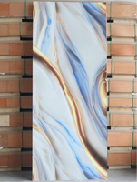 Panneau mural en PVC de luxe imitation marbre, léger, brillant, résistant à l'eau, facile à nettoyer, sans formaldéhyde, surface UV.