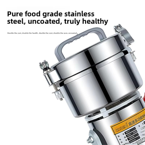 Mini Molino y Trituradora Doméstica con Motor <span class=keywords><strong>de</strong></span> Alta Velocidad, Capacidad <span class=keywords><strong>de</strong></span> 40 kg/h para Arroz, Maíz, <span class=keywords><strong>Café</strong></span> y Especias - Product Image 3
