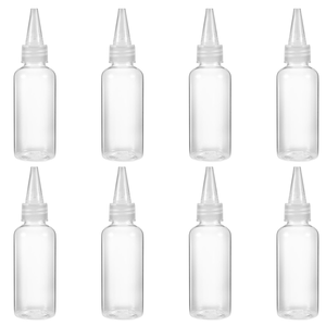 Custom Model <b>Plastic</b> PET Pointed Hair Oil Nozzle for Squeeze Bottles with Twist <b>Caps</b> Screen Printed - Product Image 1