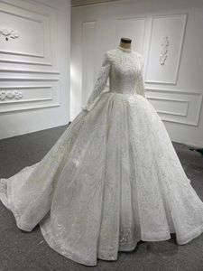 Jancember RSM67228 Dernière <span class=keywords><strong>Robe</strong></span> de Mariée à Col V et Manches Longues pour Femme - Product Image 5