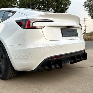 สำหรับ Tesla Model 3 2023+ อุปกรณ์ตกแต่งภายนอกรถยนต์ ชุดแต่งกันชนหลัง สปอยเลอร์ ดิฟฟิวเซอร์ ป้องกันกันชน ชุดแต่งตัวถัง - Product Image 5