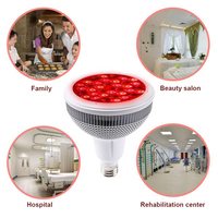 Lampe de luminothérapie portable 18 LED 660nm Rouge 850nm Infrarouge Proche pour Soin de la Peau des Pieds, Mains, Visage, Cou et Corps - Utilisation Domestique