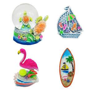 Souvenir de plage tropicale avec animaux marins, cadeau de la Floride, <span class=keywords><strong>des</strong></span> Bahamas, de Miami, tortue en résine, <span class=keywords><strong>crabe</strong></span>, boule d'eau, mini lion de mer, globe à neige - Product Image 3