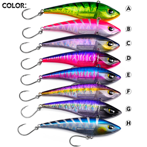 Nouvelle leurre VIB coulante de 16 cm, 125 g, 8 couleurs, avec plomb intégré et hameçon simple, pour la pêche au thon en mer, en bateau ou en roche. - Product Image 4