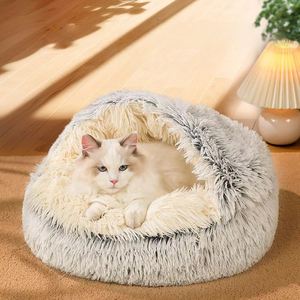 Modern Eco-Friendly Waterproof Washable Plush Winter Pet Sofa Bed for Dogs and <b>Cats</b> with Polyester Material and Removable Cover - Product Image 2