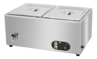 Bain marie en acier inoxydable 6 bacs plateaux de table bain marie électrique supérieur