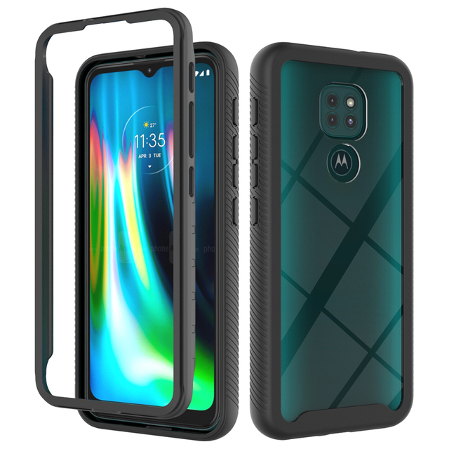 Hybrid Rugged Armor 2 in 1 PC + TPU Shockproof Case for Motorola Moto G7 G8 G9 Power Plus Play E7 Plus