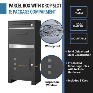 Buzón de Paquetería Exterior Seguro e Impermeable WELDON con Pegatinas de Dirección Personalizadas, Buzón Independiente para Uso en Oficina - Product Image 6