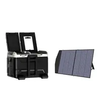 Solar Car Freezer für Camping 40L/50L/60L Dual-Use-Auto kühlschränke DC tragbarer Kühlschrank