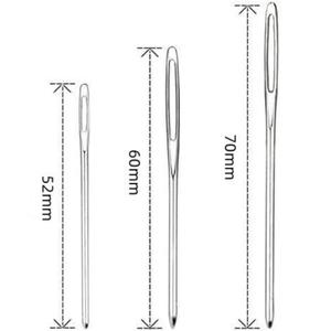 Agujas de acero con orificio grande de 30 Ps <span class=keywords><strong>para</strong></span> el hogar, Kit de edredón de <span class=keywords><strong>terciopelo</strong></span> <span class=keywords><strong>para</strong></span> <span class=keywords><strong>coser</strong></span> a mano con botella de plástico, Kit de costura de ojo de <span class=keywords><strong>aguja</strong></span> - Product Image 4