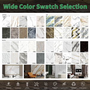 Panneau mural en marbre <span class=keywords><strong>PVC</strong></span> haute densité, durable, fin, lisse, flexible, feuille <span class=keywords><strong>de</strong></span> marbre UV, carrelage mural pour la décoration <span class=keywords><strong>de</strong></span> la <span class=keywords><strong>salle</strong></span> <span class=keywords><strong>de</strong></span> <span class=keywords><strong>bain</strong></span> - Product Image 5