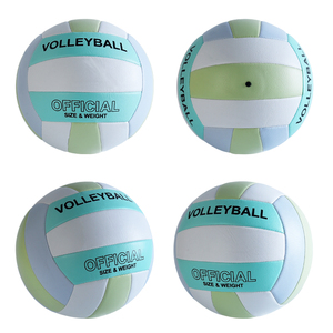 Bolas <span class=keywords><strong>de</strong></span> <span class=keywords><strong>voleibol</strong></span> <span class=keywords><strong>de</strong></span> PVC <span class=keywords><strong>de</strong></span> 2mm <span class=keywords><strong>de</strong></span> espesor, diseño personalizado, colorido, barato, tamaño oficial - Product Image 2