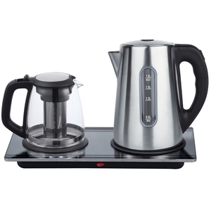 Bouilloire électronique en verre 3L personnalisée OEM avec fonction anti-ébullition à sec et ensemble théière pour appareils électroménagers - Product Image 1