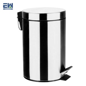 residuos bin Fabricación de exportación <span class=keywords><strong>a</strong></span> Europa pedal de pie presionando tipo salón uso pequeño bote de basura de acero - Product Image 4