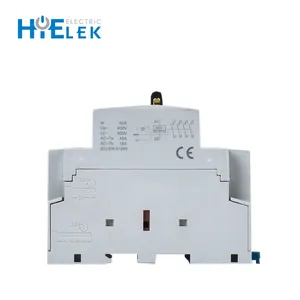 HiELEK-Contactor de CC de 12V y 48V, 4 polos, manual, Modular, de arranque magnético