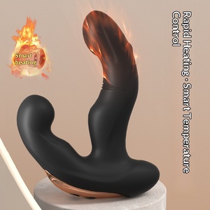Juguete Sexual de Silicona, Vibrador <span class=keywords><strong>Anal</strong></span> con Calefacción, Control Remoto, Estimulación del Punto G, Masajeador de Próstata - Product Image 2