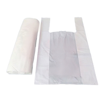 Sacs de t-shirt biodégradables de qualité supérieure personnalisables couleur de taille différente réutilisable jetable réduire les déchets plastiques fabriqués en PBAT