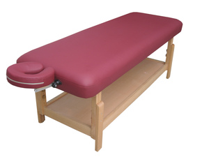 Venta al por mayor de fábrica, mesa de masaje fija de belleza duradera y resistente, almacenamiento de madera, <span class=keywords><strong>2</strong></span> secciones, mesa estacionaria de gran tamaño, cama de masaje - Product Image 3