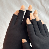 Gants UV TSZS pour lampe à ongles en gel gants de Protection professionnels UPF50 + pour manucure soins de la peau gant sans doigts