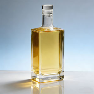 Botella <span class=keywords><strong>de</strong></span> Vidrio Cuadrada <span class=keywords><strong>de</strong></span> 375ml, 500ml, 750ml para Vodka, Ginebra, Sherry, con Tapa - Product Image 5