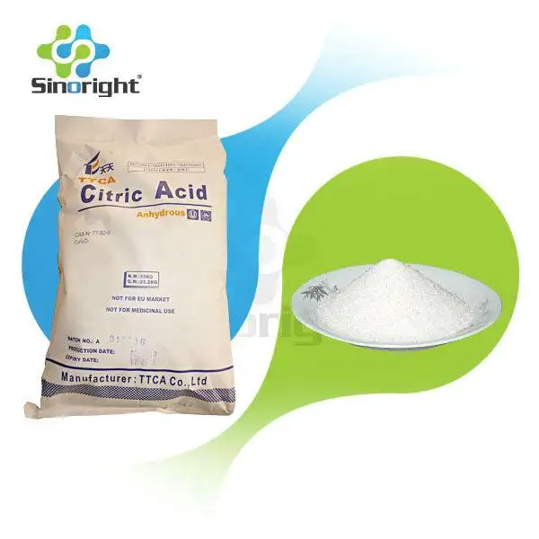 CAS 77-92-9 Citric Acid Powder 25kg Food Grade Monohydrate Citric Acid Anhydrous In Stock