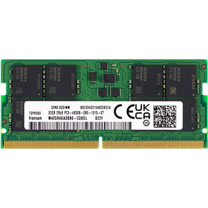 Memoria RAM para Portátil de 32GB DDR5 4800MHz PC5-38400 CL40 SODIMM 2Rx8 Dual Rank 1.1V 262-Pin M425R4GA3BB0-CQK, 1 Módulo - Product Image 1