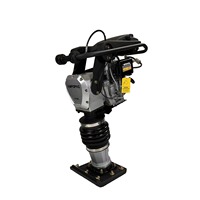 VIBROPAC Compacteur à moteur haute performance 4,0 kW à essence, force d'impact 10 kN, pour terrassement et compactage du sol, certifié CE