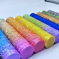 Jouet anti-stress cylindrique en PLA écologique, extensible 3D, en forme de nuage, à motif rayé gravé, pour la créativité