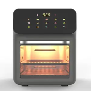 Baru 1500W oven listrik penggorengan udara rumah tangga dapur pintar memanggang dan mengukus mesin all-in-one multifungsi