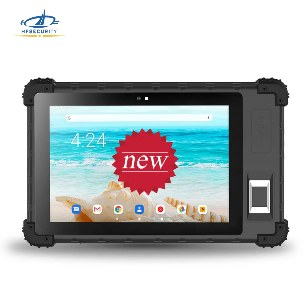 HFSecurity FP08 New Android11 6+128g 4G WIFI Fingerprint Biometric Rugged Tablet PC Waterproof Industrial Android Rugged Tablet