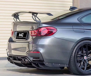 Pour BMW M2M3M4 F87 F82 F80 F83 fibre de carbone <span class=keywords><strong>GT</strong></span> Style grand becquet universel aileron arrière aile - Product Image 6