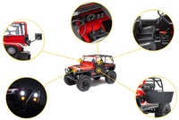 Axial 1/10 SCX10 III CJ-7 4X4 RTR Brushed Rock Crawler Oficialmente Licenciado con Interior Completo, Función DIG y Amortiguadores Líquidos a Escala RC
