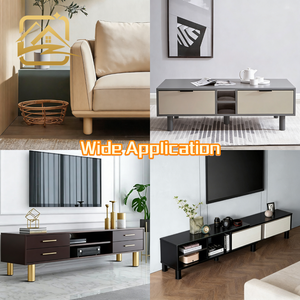 Pieds de support réglables pour canapé, table basse, table à manger, pieds de lit, supports d'armoires - Pieds de meubles modernes en acier - Product Image 4