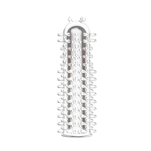 Anillo para Pene con Forma de Diente de Lobo de Cristal Transparente, Material TPE, para Agrandamiento y Engrosamiento, Juguete Sexual para Adultos - Product Image 3