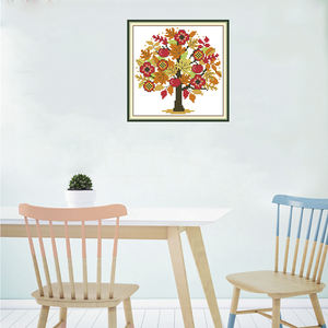 Kit <span class=keywords><strong>de</strong></span> <span class=keywords><strong>Punto</strong></span> <span class=keywords><strong>de</strong></span> <span class=keywords><strong>Cruz</strong></span> NKF 2025 Otoño, Diseño <span class=keywords><strong>de</strong></span> Árbol con <span class=keywords><strong>Animales</strong></span> <span class=keywords><strong>de</strong></span> Dibujos Animados para las Cuatro Estaciones |   Kits Personalizados al por Mayor |   Descuento por Compra al por Mayor - Product Image 1