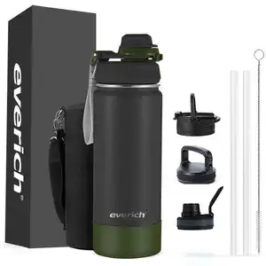 New patent unique design oem odm custom capacity logo outdoor camping hiking stainless steel water bottle