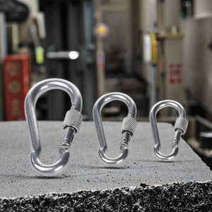 Chất lượng cao thép không gỉ Carabiner mùa xuân Snap <span class=keywords><strong>hook</strong></span> với NUT - Product Image 4