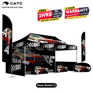 Tente Pop-Up Commerciale Extérieure Étanche <span class=keywords><strong>en</strong></span> Aluminium CATC |   Auvent d'événement facile à installer pour les salons professionnels, les sports, le marketing <span class=keywords><strong>en</strong></span> plein air - Product Image 1