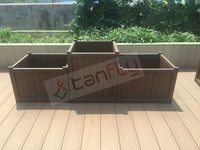 Jardinières de jardin verticales modernes de grande taille Pots de béton empilables en ciment Style de conception européenne pour l'utilisation au sol